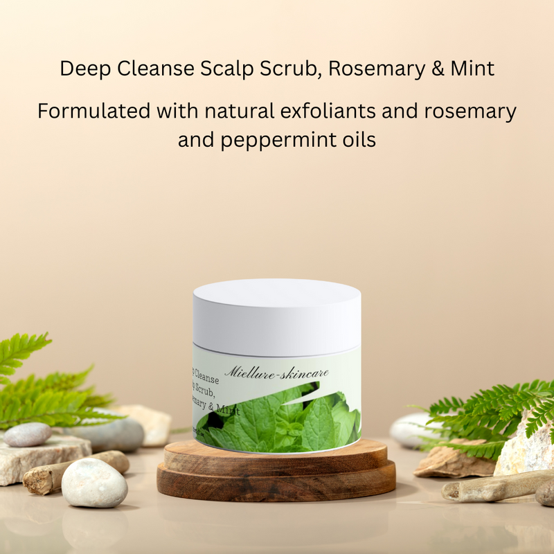 Deep Cleanse Scalp Scrub, Rosemary & Mint